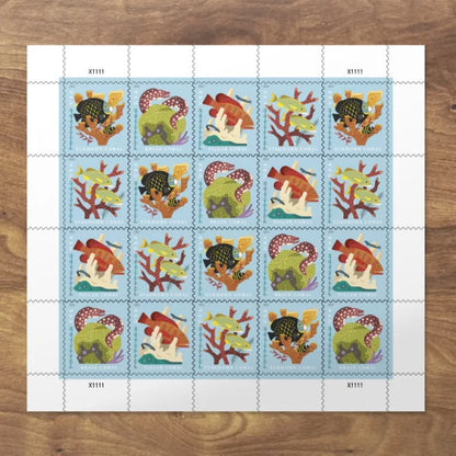 Coral Reefs Stamps (Postcard Stamp) -