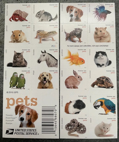 Pets Stamps 2016 Postage Stamps