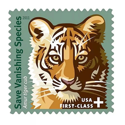 75¢ Semipostal Stamps – Save Vanishing Species Tiger Stamps 2011 -
