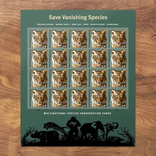 75¢ Semipostal Stamps – Save Vanishing Species Tiger Stamps 2011 -