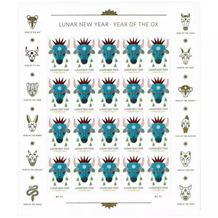 Lunar New Year: Year of the Ox Framed Stamps