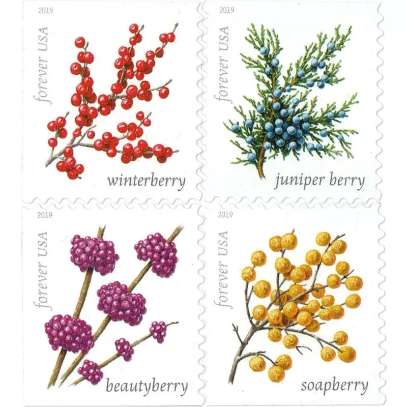 Winter Berries Forever Stamps