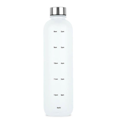 Frosted Gradient Plastic Water Bottle with Handle | Lightweight Sports & Gym Drinking Bottle