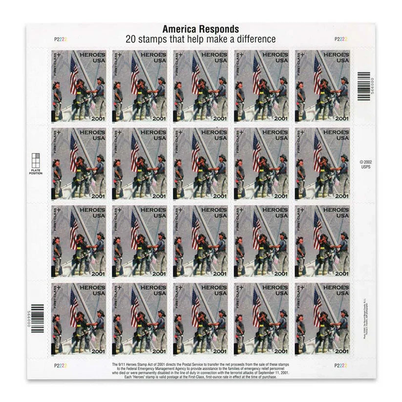 First-Class Stamps 2002 Heroes -