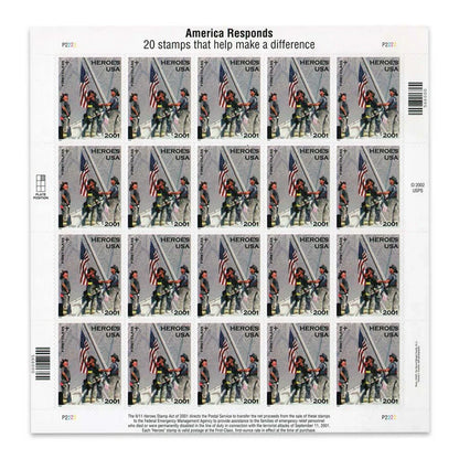 First-Class Stamps 2002 Heroes -