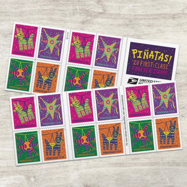 Piñatas Stamps 2023 - Booklet of 20