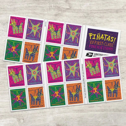 Piñatas Stamps 2023 - Booklet of 20