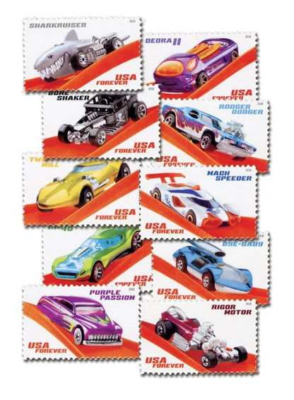 Hot Wheels Stamps 2018