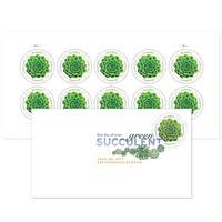Global Green Succulent Forever Stamps - 2017 -