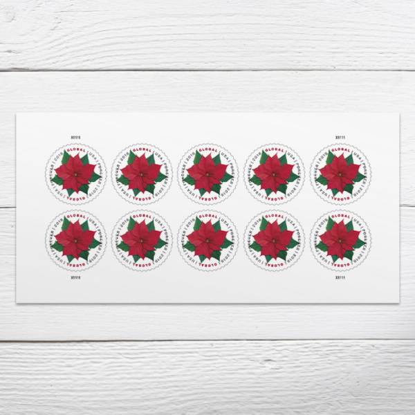 Global Poinsettia Stamps 2018