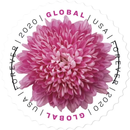Global Chrysanthemum  Forever Stamps 2020
