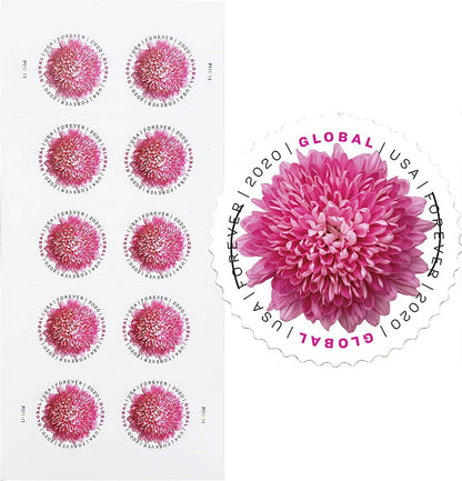 Global Chrysanthemum  Forever Stamps 2020 -