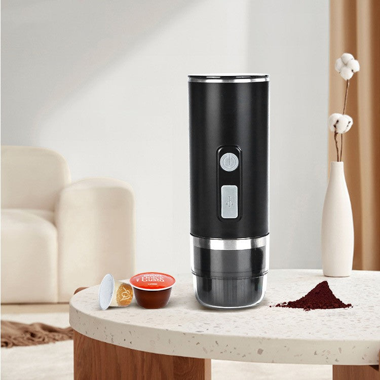 Portable Automatic Espresso Coffee Machine | Compact Travel Espresso Maker for Home & On-the-Go Brewing
