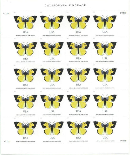 California Dogface Butterfly Stamp (Non-Machineable for Square Envelopes)