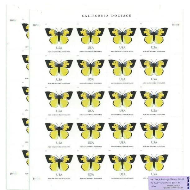 California Dogface Butterfly Stamp (Non-Machineable for Square Envelopes)