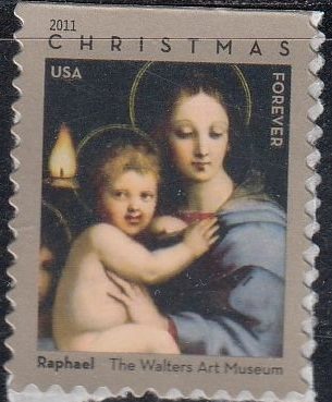 Forever Stamps 2011 Christmas Madonna and Child  -