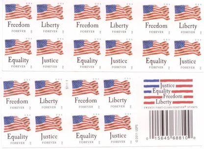 2012 US Flag Stamps  Postage Forever -