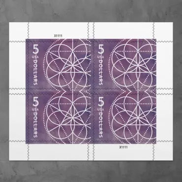 Floral Geometry Stamps 2022 -
