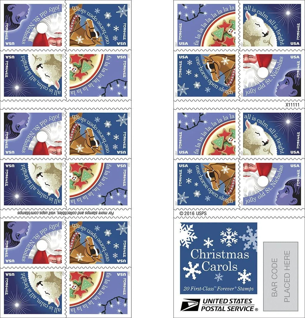 Christmas Carols Stamps -