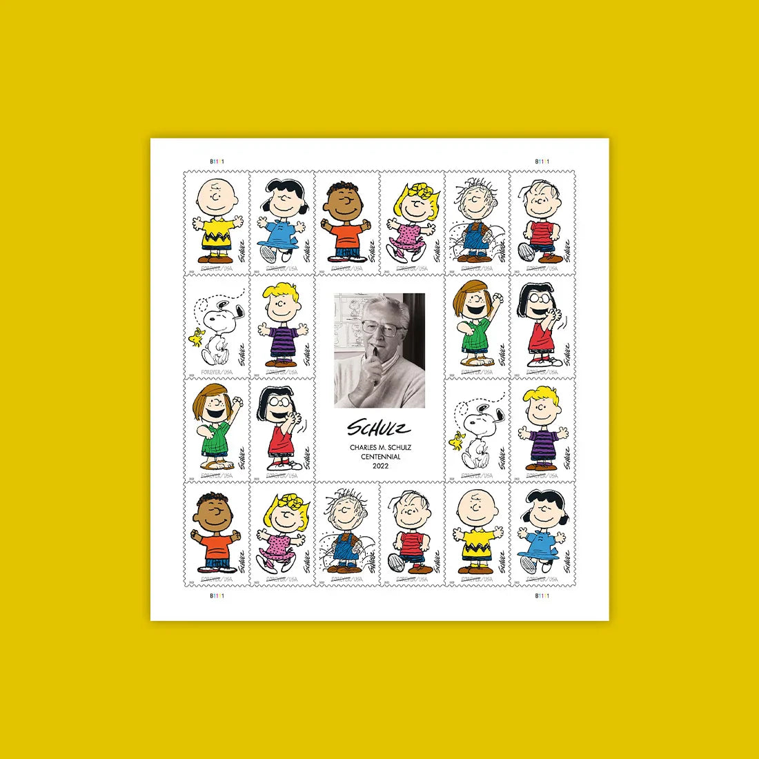 Charles M. Schulz Stamps 2022 -
