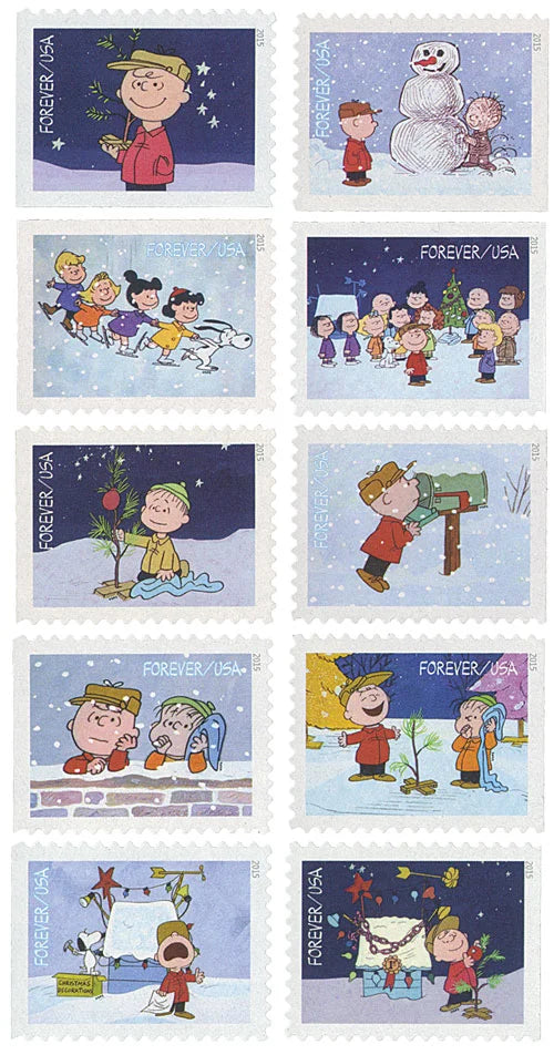 A Charlie Brown Christmas Forever Stamps -