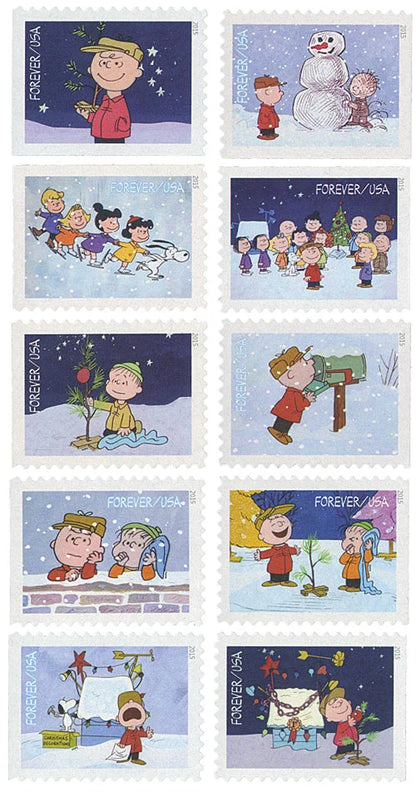 A Charlie Brown Christmas Forever Stamps -