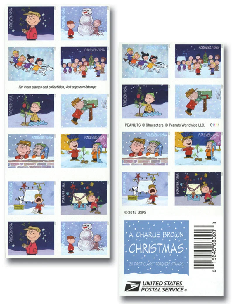 A Charlie Brown Christmas Forever Stamps -