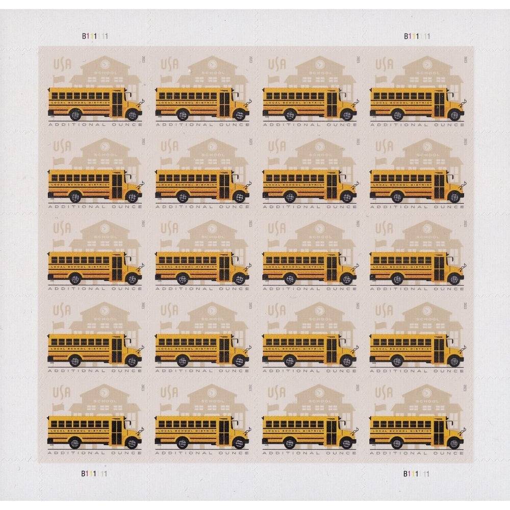 School Bus Stamps 2023