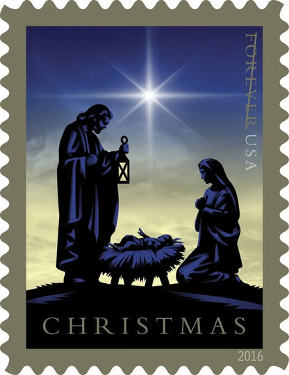 Traditional Christmas: Nativity 2016 Forever Stamps