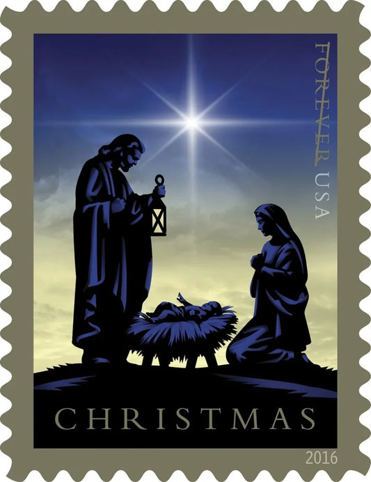 Traditional Christmas: Nativity 2016 Forever Stamps