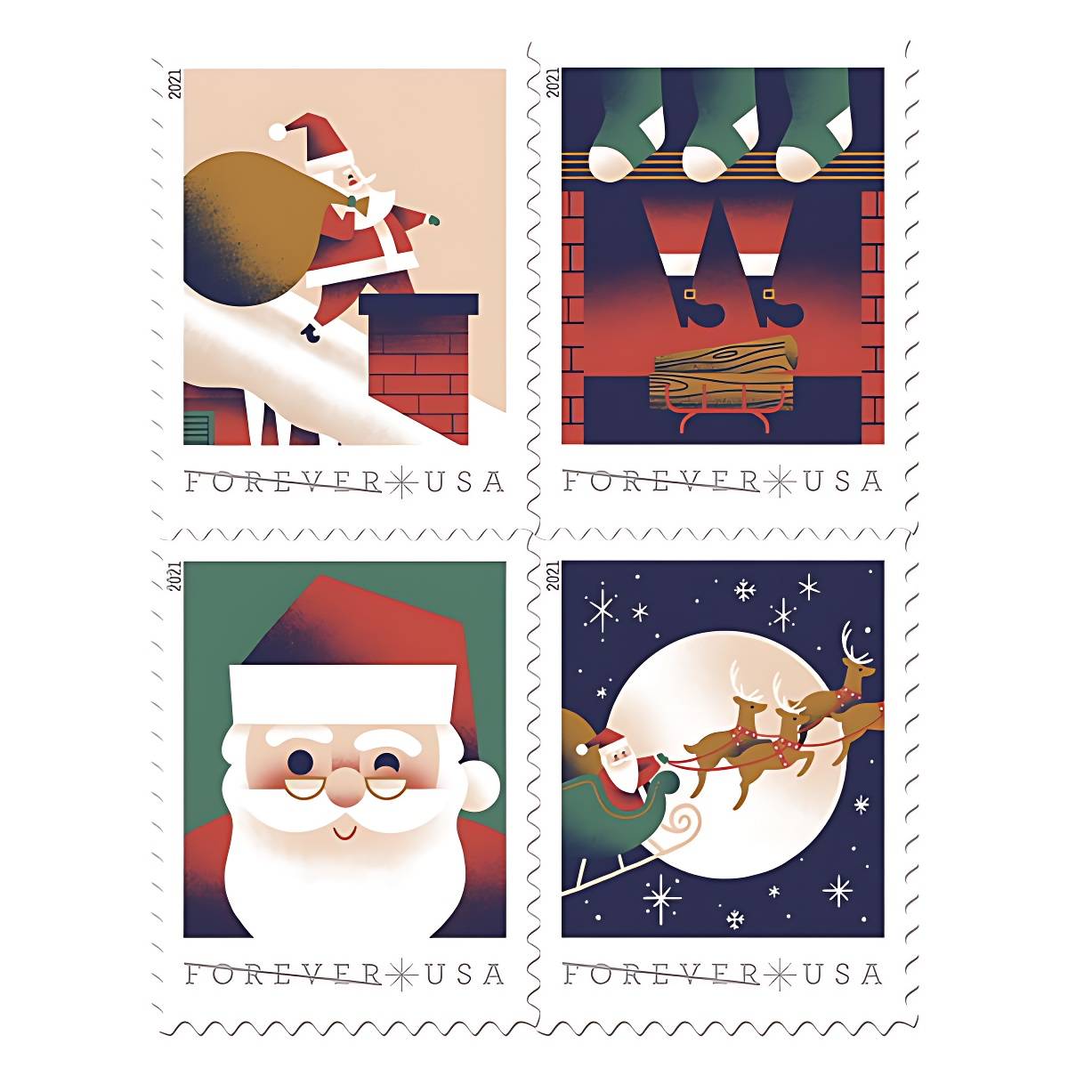 A Visit from St. Nick Stamps 2021 -
