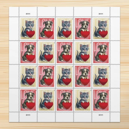 Love Stamps 2023 (Kitten and Puppy)