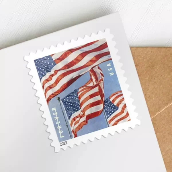 2022 US Flag Stamp (100 Stamps) -First-Class Mail