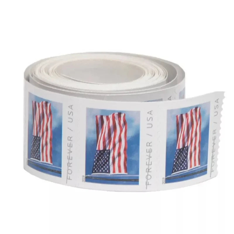 2019 US Flag Stamps (Roll of 100)-First-Class Mail