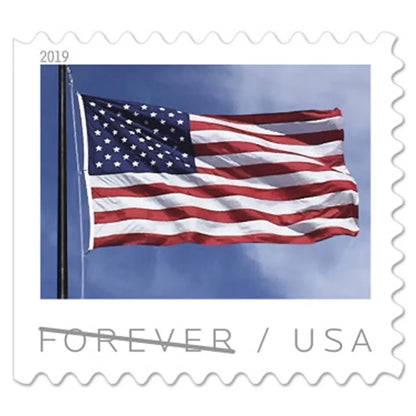 2019 US Flag Stamps (Roll of 100)-First-Class Mail