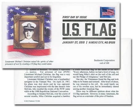 2019 US Flag Stamps (Roll of 100)-First-Class Mail