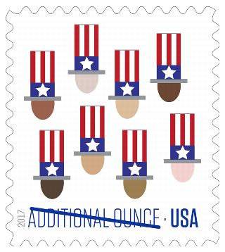Uncle Sam’s Hat Stamp(20￠) – 2017 Additional Ounce Postage Stamps