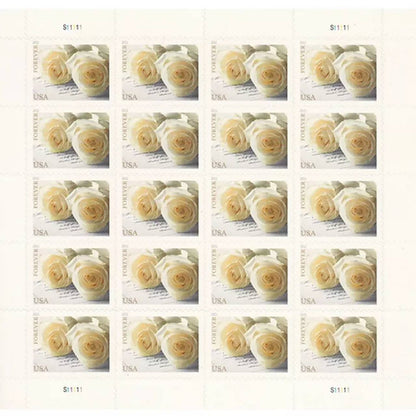 Forever Stamps 2011 Wedding Roses Stamps -