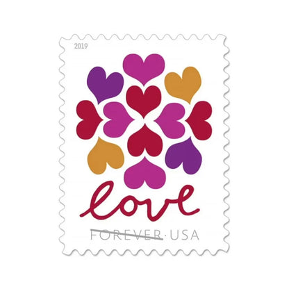 Hearts Blossom Stamps 2019 -