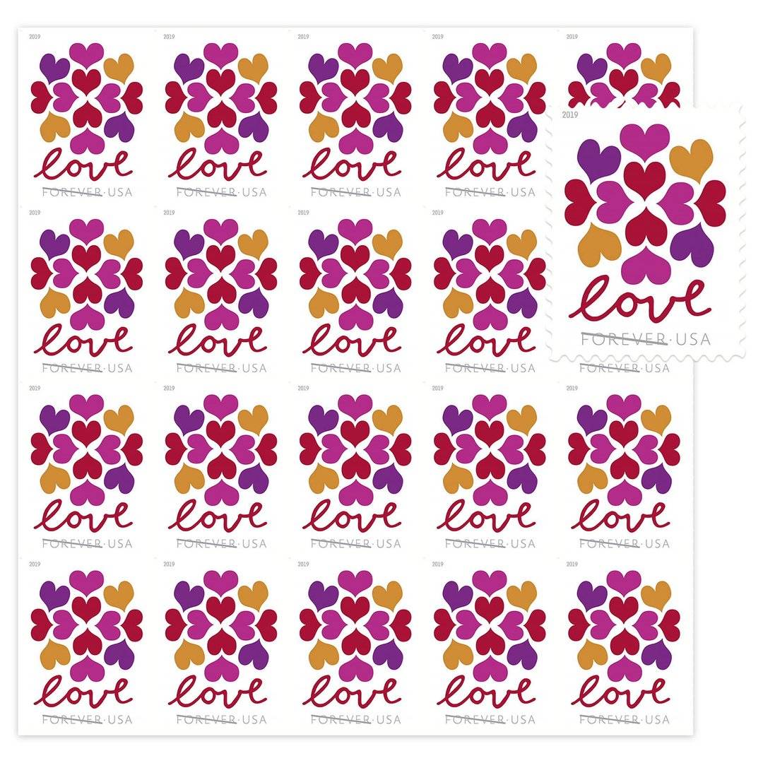 Hearts Blossom Stamps 2019 -
