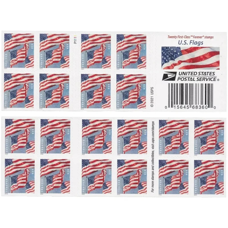 2022 US Flag Stamps(100 Stamps) First-Class Mail