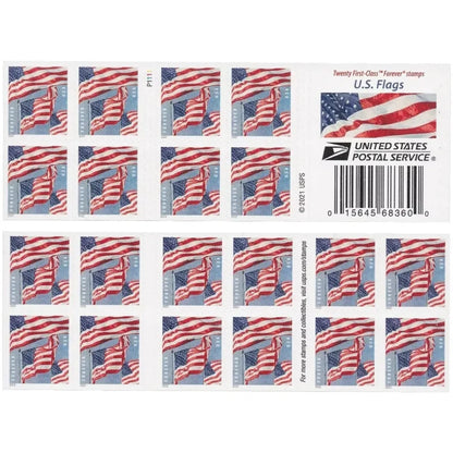 2022 US Flag Stamps(100 Stamps) First-Class Mail