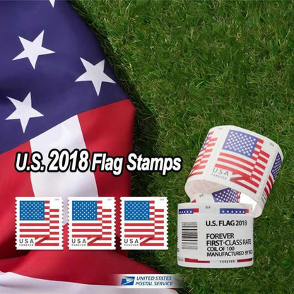 2018 US Flag Stamps (Roll of 100) -First-Class Mail
