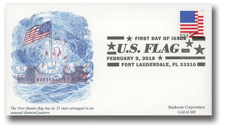 2018 US Flag Stamps (Roll of 100) -First-Class Mail