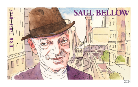 Three-Ounce Stamps 2024 Saul Bellow