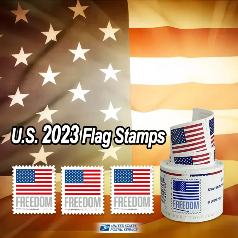 U.S. Flag 2023 Stamps - Roll of 100 -First-Class Mail