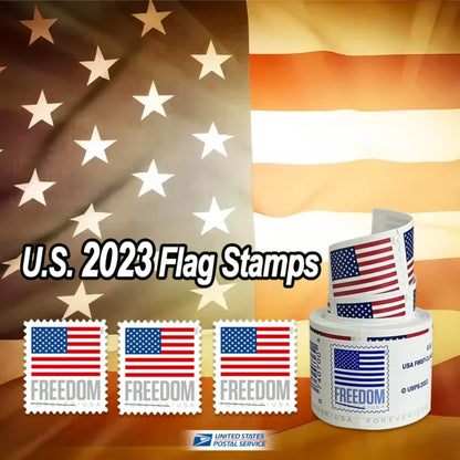 U.S. Flag 2023 Stamps - Roll of 100 -First-Class Mail