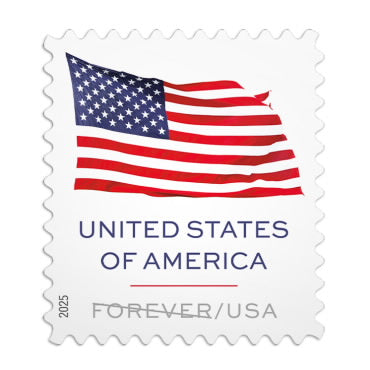 US Flag 2025 Stamps (Book)-First-Class Mail