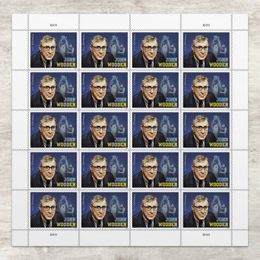 John Wooden Stamps 2024