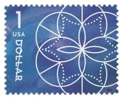 $1 Stamps 2024 Geometric Floral Design -